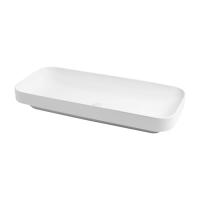 AZZURRA ELEGANCE SOFT раковина накладная 90х40см без отв. под смеситель, цвет белый (цена по акции со склада!)