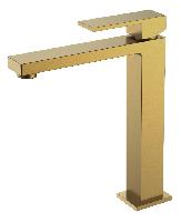 Смеситель для умывальника высокий QUBIC Bronze