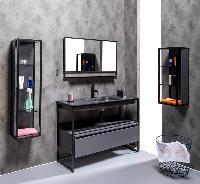 Тумба под консоль LOFT 120 Антрацит, 1 полка