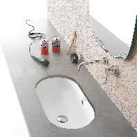 GLOBO Forty3/Bowl Раковина встраиваемая под столешницу  60*37*h20см, без отв-я под смеситель, с переливом, с креплением, цвет белый матовый