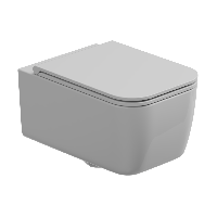 Комплект: Подвесной унитаз с крышкой и креплением GSG Ceramic Design Brio BRWCSO000+BRCOPRSLTICR000+ACS40EX, белый глянцевый