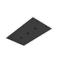 Fima Carlo Frattini Soffioni Верхний душ 35х20см., потолочный, цвет: чёрный матовый