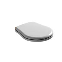 KERASAN Retro Сиденье для унитаза  цвет белый/золото (микролифт) (см. нов. арт. 108701N)