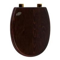 SIMAS Arcade Сиденье для унитаза, цвет орех/бронза