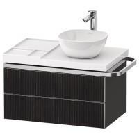 Duravit Aurena Тумба подвесная под раковину 784 x 802 x 492 мм, фасада 67 шпон черное дерево Цвет корпуса 80 графит матовый