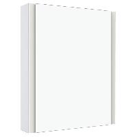 Keuco SOMARIS Зеркальный шкаф 600x710x128мм 1-дверный-двустор. зеркало, IP 44 c плавным закр. дверцы, корпус: алюминий серебристый цвет: