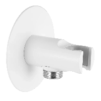 Держатель ручного душа с подключением шланга Remer 337XBO, белый матовый