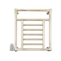 Devon&Devon Jupiter 3 Полотенцесушитель электрический 660x685x143 мм., термостат (белый) слева, цвет светлое золото