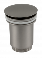 Донный клапан без перелива 1”1/4 Remer 904CC114NPO, никель матовый брашированный