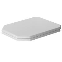Duravit 1930 Сиденье для унитаза воьмиугольное отверстие, петли нерж сталь, цвет белый с микролифтом (Спец.цена из наличия)
