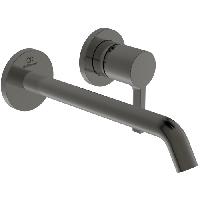 Ideal Standard Joy Смеситель для раковины, встраиваемый, излив: 22.5см, без комплектом №1 A1313NU, цвет: PVD Magnetic Grey