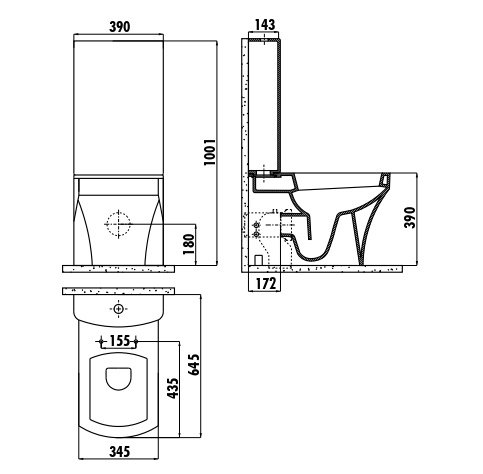XX CREAVIT SORTI Бачок SR410.00000 