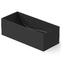 DEA DESIGN Modern Ванна отдельностоящая 158x68xh58 см, материал: Solid Surface искуственный камень, цвет: Black №16