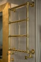Полотенцесушитель водяной 750x500mm , золото