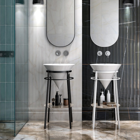 Kerama Marazzi Металлическая структура CONO напольная 44, белая матовая 