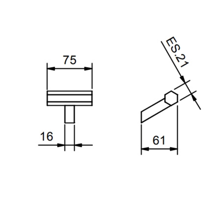 Fantini Venezia Крючок , цвет: Matt Gun Metal PVD 