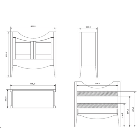 EBAN Quadro, ручка-кнопка для мебели, квадрат, цвет: хром 