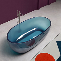 Antonio Lupi Reflex Ванна отдельностоящая, овальная, 167х86х53см, цвет: Petrolio