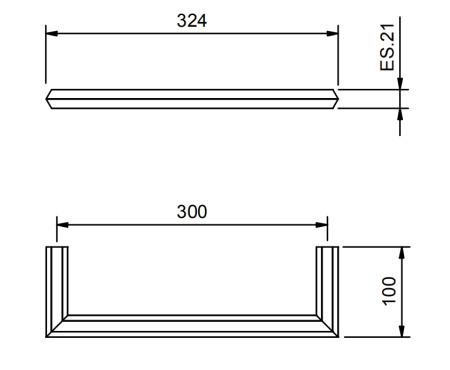 Fantini Venezia Полотенцедержатель 300мм, цвет: хром 