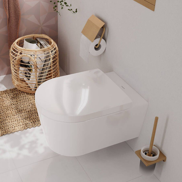 HG GladeLake S Сидение для унитаза с микролифтом, с верхним креплением, белый 