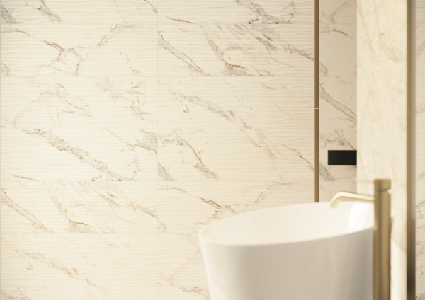   Serene Bianco Struktura Rekt 25x75 