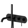 Newform X-Way; Blink; XT Внешняя часть смесителя для ванны с душем, цвет:черный матовый