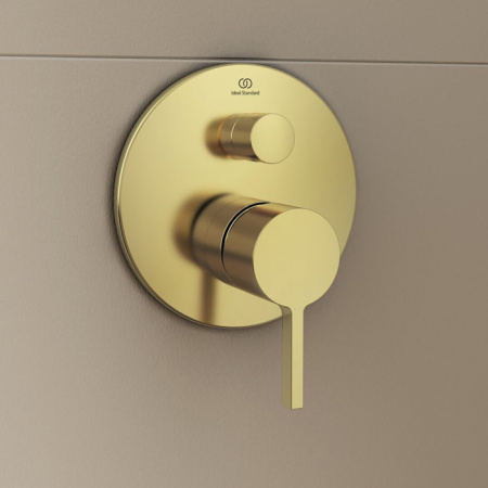 Ideal Standard Joy Смеситель для ванны, встраиваемый, без комплектом EASY-BOX A1000NU, цвет: PVD Brushed Gold 