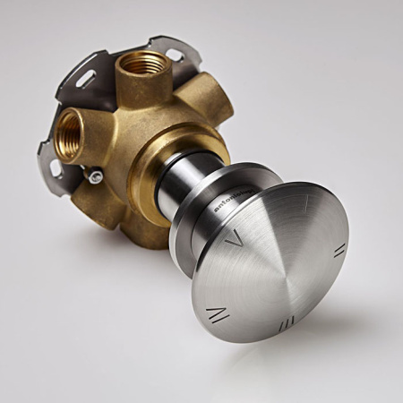 ANTONIO LUPI MAYDAY Переключатель на 2, 3, 4 или 5 положений, в комплекте со встраиваемой частью, матовая нержавеющая сталь 