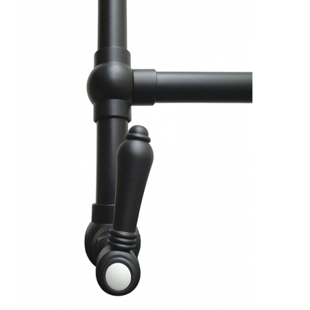 NICOLAZZI EL CAPITAN Полотенцесушитель водяной 550(700)х803 мм., цвет черный матовый (Спец.цена со склада на 1шт) 