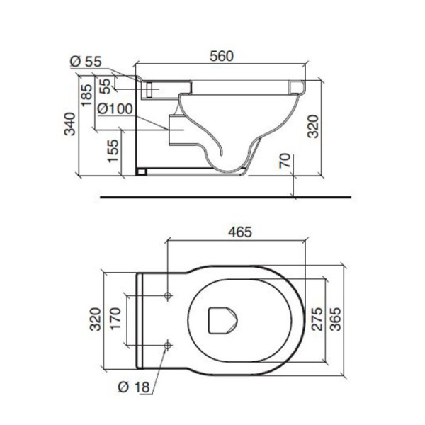 Sbordoni Neoclassica Унитаз подвесной 36,5х56см, цвет: белый (продается только в комплекте с биде) 