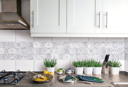  Antique gris brillo bisel 10x30 