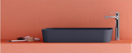 CREAVIT Раковина мебельная накладная (40*60см) АНТРАЦИТ UL060.60000 