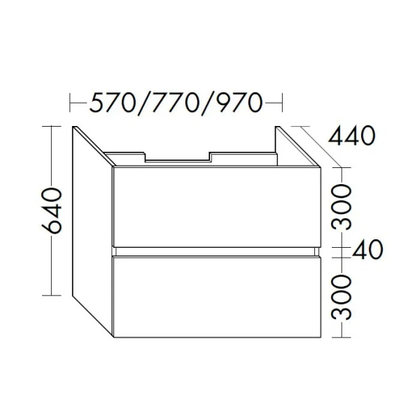 BURGBAD Rocio Тумба 80см, цвет белый 