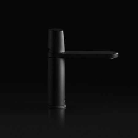 ANTONIO LUPI INDIGO Смеситель для раковины на 1 отверстие, излив 165 мм., цвет черный матовый 