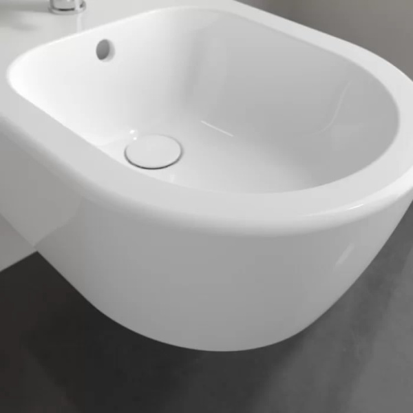 Villeroy&Boch Avento Биде подвесное 370*530*395, с 1 отв. под смеситель, цвет альпийский белый 
