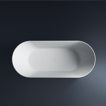 GRUPPO TREESSE CALIDA Ванна отдельностоящая акриловая 1550х800х550 мм.,c  переливом, объем 300л, сифон, цвет белый глянцевый 