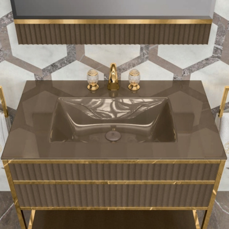 OASIS SQUARE Полотенцедержатель-кольцо, цвет золото 