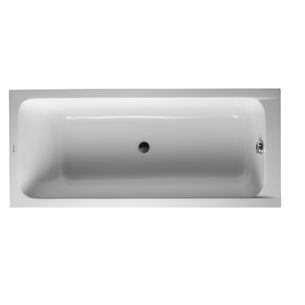 Duravit D-Code  Ванна акриловая прямоугольная 1700х500 мм см, встраиваемая, с 1 наклоном для спины, выпуск центральный , цвет белый 