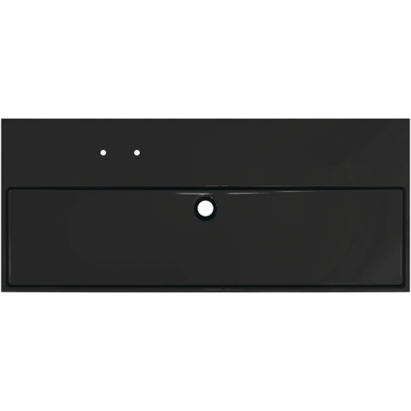 Ideal Standard Solos Раковина подвесная 120х50см, с 2 отв, без перелива, цвет: черный глянцевый 