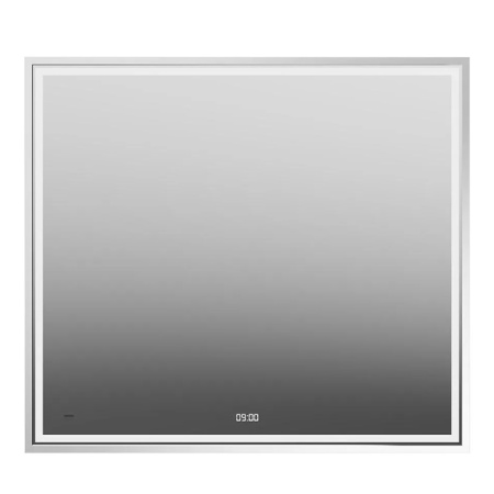 Kerama Marazzi Зеркало TECNO 90х80 см. c LED подсветкой, с функцией антизапотевание, белый глянцевый 