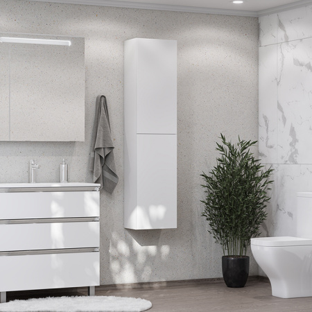 Roca VICTORIA NORD Зеркальный шкаф 800x141x810 мм, с LED-подсветкой сверху, вкл. от общего выключателя, белый глянец (ZRU9000033) 