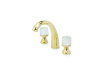 Смеситель для раковины на 3 отверстия CRYSTAL, золото_Комплект