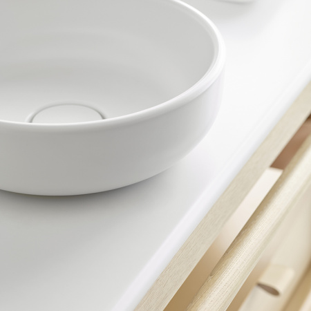 Burgbad Mya База с умыв. Керам. 1200х505х900 мм,1 отв под смеситель на столешнице, 2 ящика, 1 полка металл, 1 пор. для полот., цвет дуб натуральный ст 