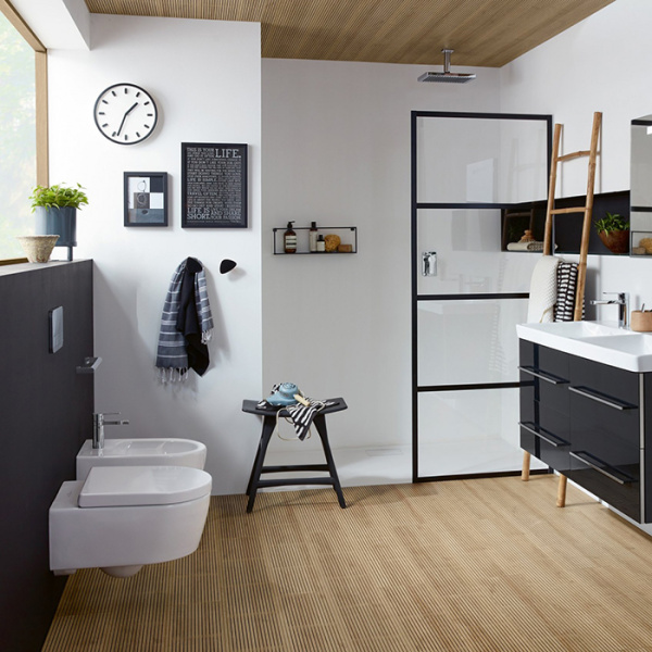 Villeroy&Boch Avento Биде подвесное 370*530*395, с 1 отв. под смеситель, цвет альпийский белый 