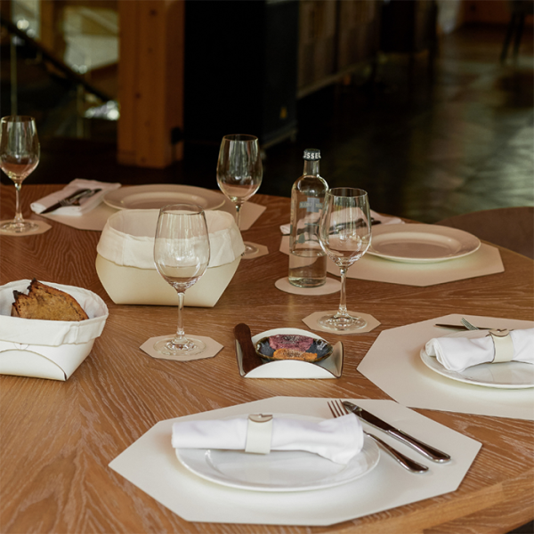 ADJ Корзинка Flora, 20x20xH9 см., цвет: белый/панна котта 