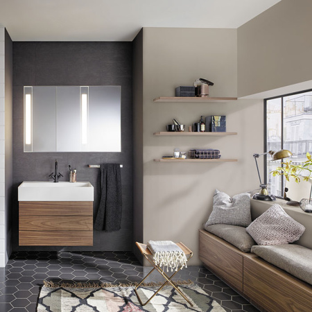 BURGBAD Crono Раковина накладная прямоугольная 81,4х50х15 см, цвет белый, с 1 отв под смеситель 