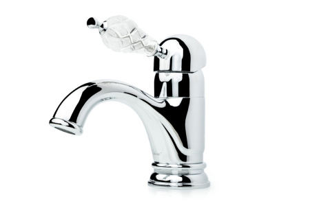 Смеситель для умывальника CRYSTAL, хром_Комплект 