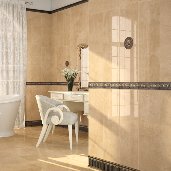 Плитка керамическая напольная VILLAE Lante Ocre 45x45 см 