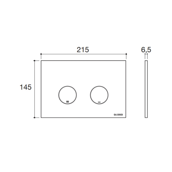 GLOBO Панель управления , цвет хром (цена по акции) 