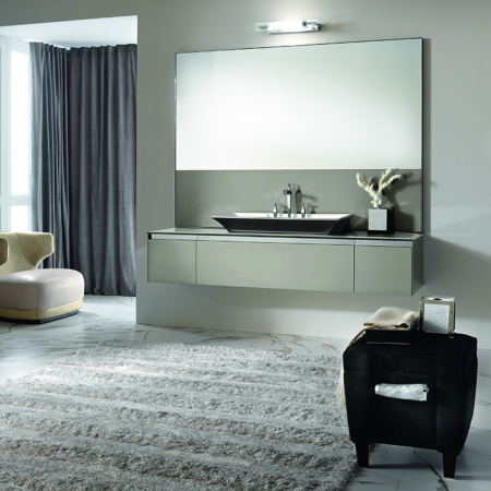 VITAGE milldue edition Four Seasons Тумба под раковину 1808х555х354 мм., 3 ящика, 2 боковые стенки, профиль сталь, цвет глянцевый Agata 